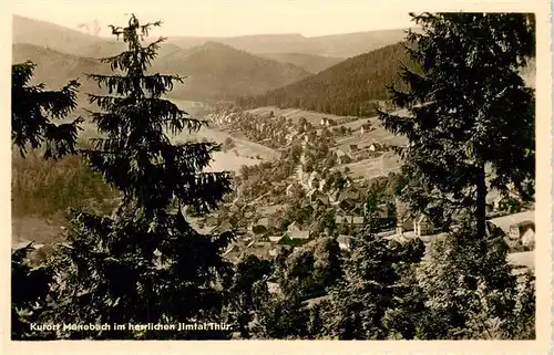 AK / Ansichtskarte  Manebach Panorama Kurort im Ilmtal Thueringer Wald