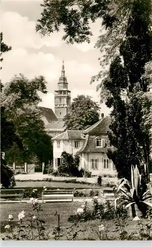 AK / Ansichtskarte 73910119 Bad_Langensalza Parkanlagen Blick zur Kirche