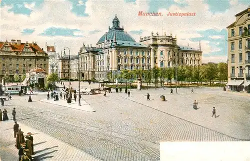 AK / Ansichtskarte  Muenchen Justizpalast