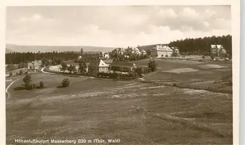 AK / Ansichtskarte  Masserberg Panorama Hoehenluftkurort im Thueringer Wald Blick vom Hotel Zur Reichspost