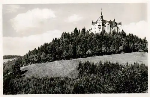 AK / Ansichtskarte  Lauenstein_Oberfranken Burg Lauenstein Fraenkisch-Thueringische Grenzwarte