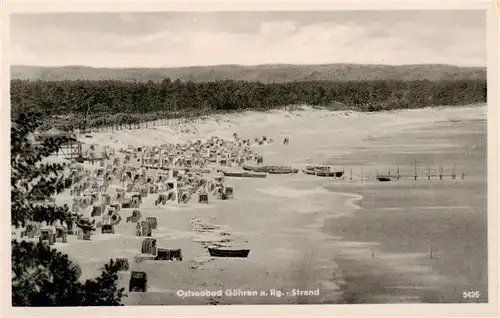 AK / Ansichtskarte  Goehren__Ostseebad_Ruegen Kuestenpanorama Strand