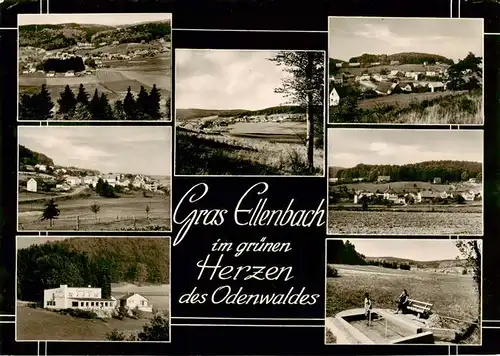 AK / Ansichtskarte 73910208 Gras-Ellenbach_Grasellenbach Kuranlagen Teilansichten Wassertreten Panorama