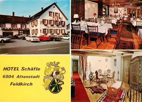 AK / Ansichtskarte 73910241 Altenstadt_Feldkirch_Vorarlberg_AT Hotel Schaefle Gastraeume