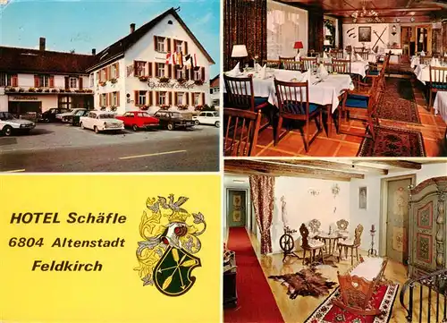 AK / Ansichtskarte  Altenstadt_Feldkirch_Vorarlberg_AT Hotel Schaefle Gastraeume