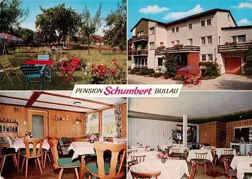 AK / Ansichtskarte 73910251 Bullau_Erbach_Odenwald Pension Schumberg Gastraeume Terrasse
