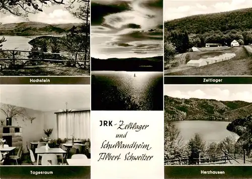 AK / Ansichtskarte  Edersee Hochstein IRK Zeltlager und Schullandheim Albert Schweitzer Tagesraum Herzhausen