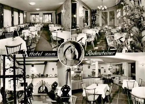 AK / Ansichtskarte  Neustadt_Odenwald Hotel zum Rodensteiner Gastraeume