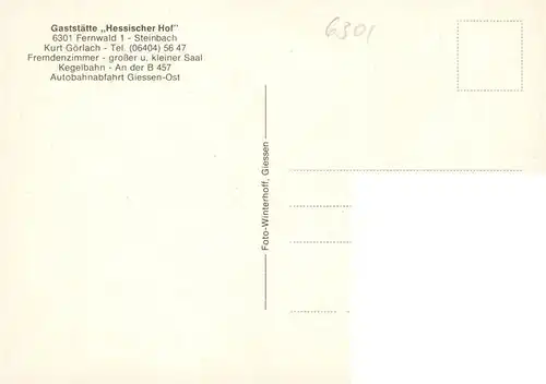 AK / Ansichtskarte  Fernwald Gaststaette Hessischer Hof