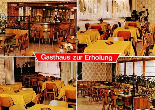 AK / Ansichtskarte  Runkel_Lahn Gasthaus zur Erholung Gastraeume Bar