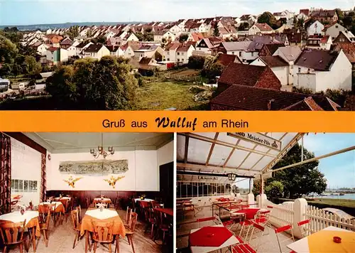 AK / Ansichtskarte 73910285 Walluf_Rhein Restaurant Cafe Zum weissen Mohren Gaststube Terrasse