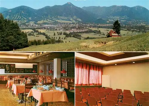 AK / Ansichtskarte 73910290 Lenggries Brauneck Hotel Panorama Gast und Veranstaltungsraum