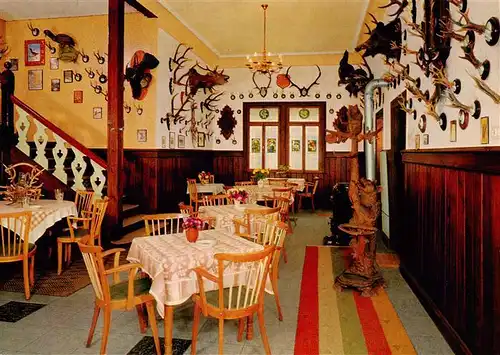 AK / Ansichtskarte  Bad_Kissingen Cafe Jagdhaus Jagdzimmer