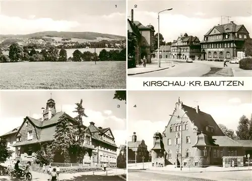 AK / Ansichtskarte 73910306 Kirschau_Sachsen Panorama Rastplatz Ernst Thaelmann Schule Postamt