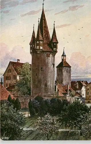 AK / Ansichtskarte  Verlag_Wiedemann_WIRO_Nr. Nr.2363 Lindau i.B. Diebesturm Peterskirche