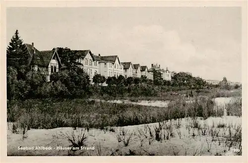 AK / Ansichtskarte  Ahlbeck_Ostseebad Haeuser am Strand