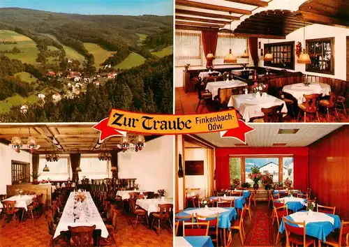 AK / Ansichtskarte 73910355 Finkenbach_Odenwald Panorama Gasthof Zur Traube Gastraeume