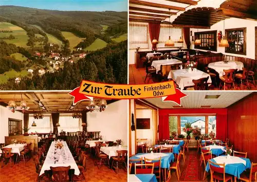 AK / Ansichtskarte  Finkenbach_Odenwald Panorama Gasthof Zur Traube Gastraeume