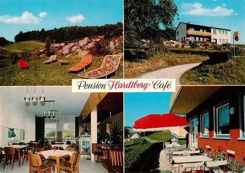 AK / Ansichtskarte  Airlenbach Pension Hardtberg Cafe Gastraeume Liegewiese