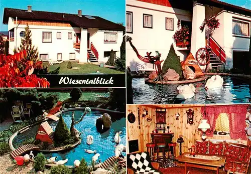 AK / Ansichtskarte 73910379 Erbach_Odenwald Haus Wiesentalblick Gaststube Bar Schwanenteich