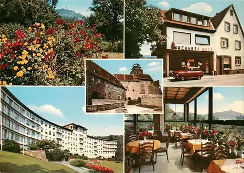 AK / Ansichtskarte  Sandbach__Odenwald Breuberger Stadtcafe Gastraum Schloss Hotel