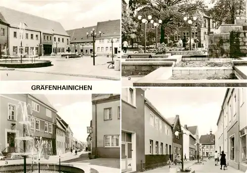 AK / Ansichtskarte  Graefenhainichen Marktplatz Kirchplatz Am Markt Blick zum Rathaus