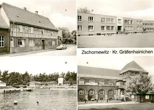 AK / Ansichtskarte  Zschornewitz HO Gaststaette Linde Polytechnische Oberschule Waldbad