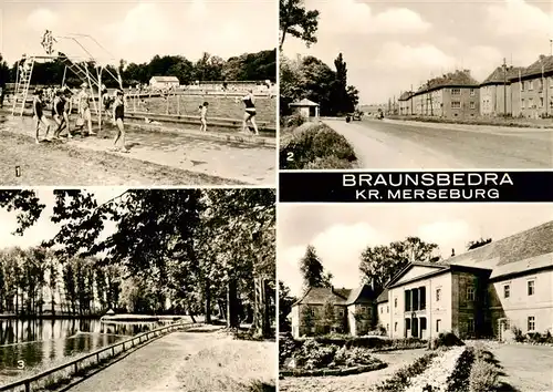 AK / Ansichtskarte  Braunsbedra Freibad Merseburger Strasse Am Gondelteich Feierabendheim