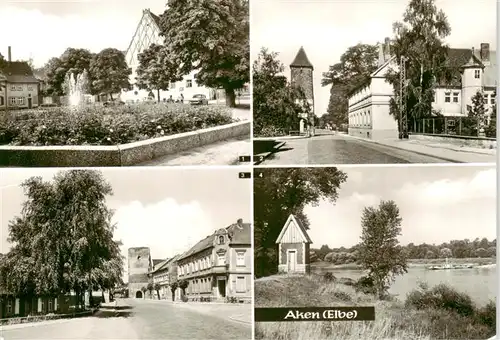 AK / Ansichtskarte  Aken_Elbe Friedensplatz Burgstrasse Dessauer Strasse