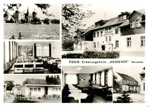 AK / Ansichtskarte  Weinboehla Schloss Moritzburg FDGB Erholungsheim Heidehof Klubraeume