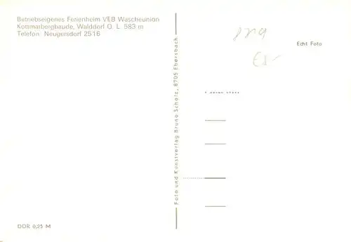 AK / Ansichtskarte  Walddorf_Oberlausitz_Sachsen Ferienheim Kottmarbergbaude