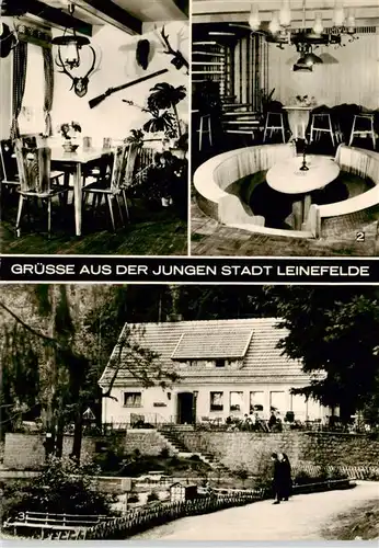 AK / Ansichtskarte 73910435 Leinefelde-Worbis Konsum Waldklause Koehlersgrund Jaegerzimmer Bar Aussenansicht