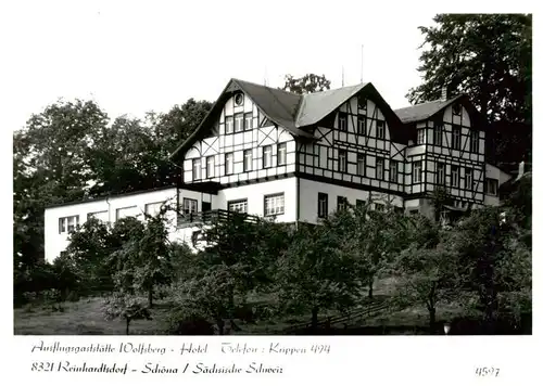 AK / Ansichtskarte  Reinhardtsdorf-Schoena Ausflugsgaststaette Wolfsberg Hotel