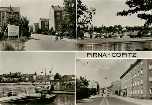 AK / Ansichtskarte  Copitz_Pirna_Elbe Blick zum Sonnenstein Paul Harnisch Strasse