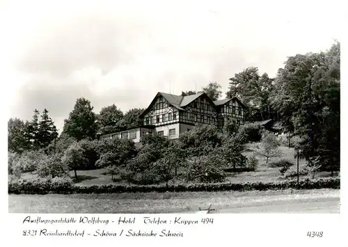 AK / Ansichtskarte  Reinhardtsdorf-Schoena Ausflugsgaststaette Wolfsberg