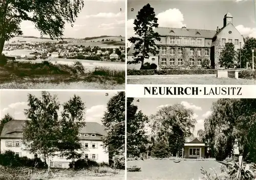 AK / Ansichtskarte  Neukirch__Lausitz Teilansicht Lessingschule Jugendherberge Park