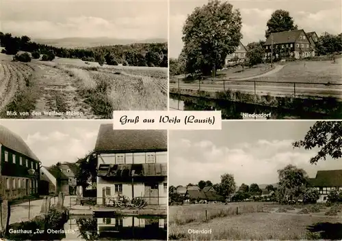 AK / Ansichtskarte  Weifa Blick von den Weifaer Hoehen Niederdorf Oberdorf Gasthaus Zur Oberlausitz