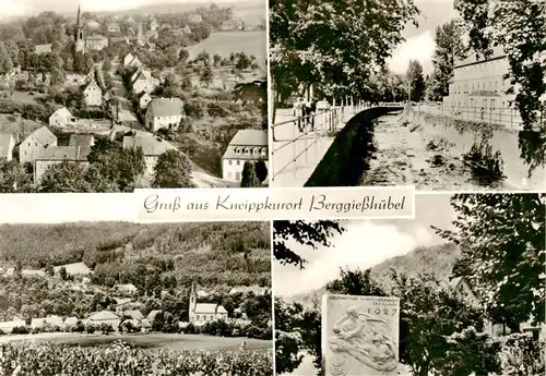 AK / Ansichtskarte 73910514 Berggiesshuebel Kirchberg Kurhaus Teilansicht Hochwasserdenkmal