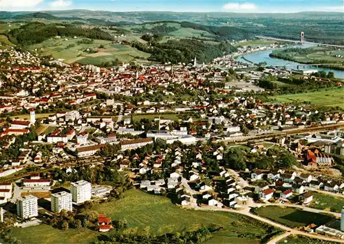 AK / Ansichtskarte  Deggendorf_Donau Fliegeraufnahme