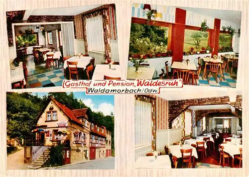 AK / Ansichtskarte 73910542 Wald-Amorbach Gasthof Pension Waldesruh Gastraeume