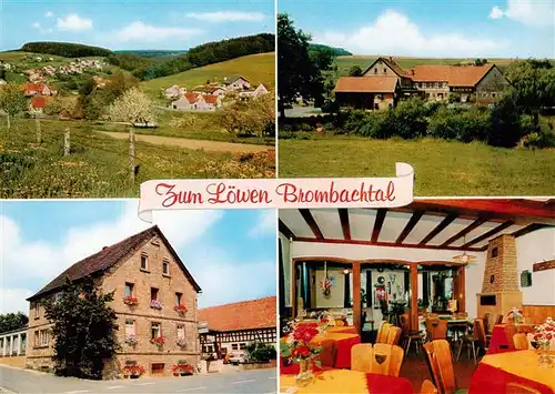 AK / Ansichtskarte  Brombachtal Gasthaus Zum Loewen Gastraum Panorama