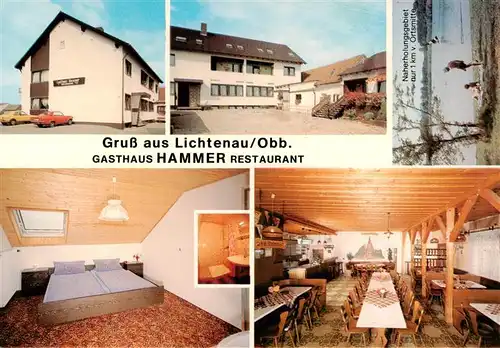 AK / Ansichtskarte 73910548 Weichering Gasthaus Hammer Restaurant Gastraum Zimmer