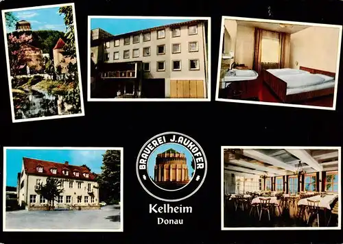 AK / Ansichtskarte 73910560 Kelheim_Donau Brauerei Gasthof Hotel Aukoffer Gastraum Zimmer