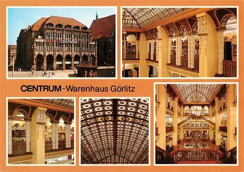 AK / Ansichtskarte 73910595 Goerlitz__Sachsen Centrum Warenhaus Lichthof Glaskuppel