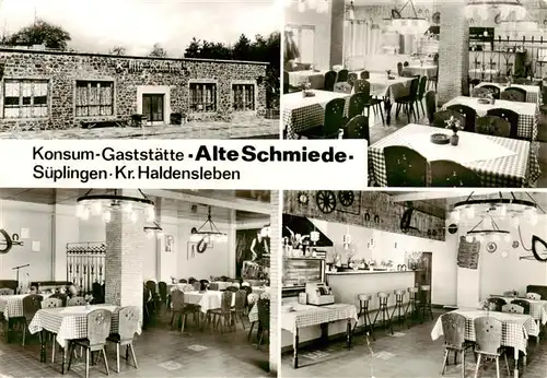 AK / Ansichtskarte  Sueplingen Konsum Gaststaette Alte Schmiede Gastraeume Bar