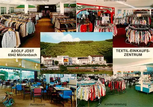 AK / Ansichtskarte 73910695 Moerlenbach Textil Einkaufs Zentrum Adolf Joest Herren und Damenabteilung Restauant Kinderabteilung