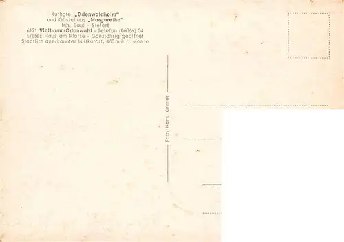 AK / Ansichtskarte  Vielbrunn Kurhotel Odenwaldheim und Gaestehaus Margarethe