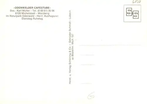 AK / Ansichtskarte  Wuerzberg_Michelstadt Odenwaelder Cafestube Gastraeume