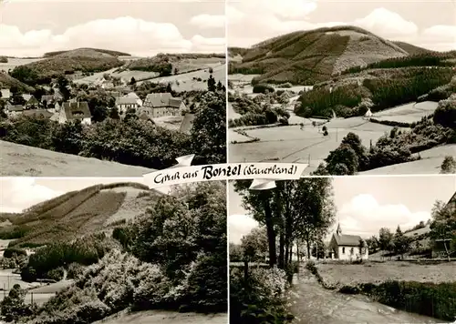 AK / Ansichtskarte  Bonzel_Lennestadt Panorama Kapelle