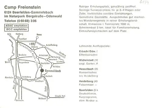 AK / Ansichtskarte  Gammelsbach Camp Freienstein eingang Panorama Kaminzimmer